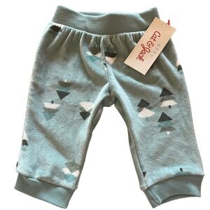Cat & Jack Baby Boy Tree Outdoors Cozy Super Soft Pull On Jogger Pants Mint 0-3M